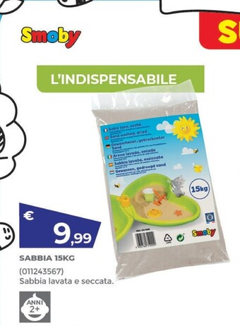 Smoby sabbia 15kg