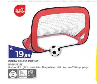 Toys Center Sun & sport - porta calcio pop up offerta