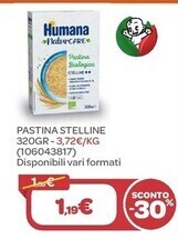 Bimbo Store Humana pastina stelline 320gr offerta