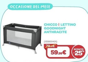 Bimbo Store Chicco lettino goodnight anthracite offerta