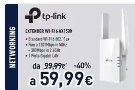 Unieuro Tp link extender wi - fi ax1500 offerta