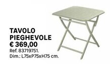 Leroy Merlin Tavolo pieghevole idaho offerta