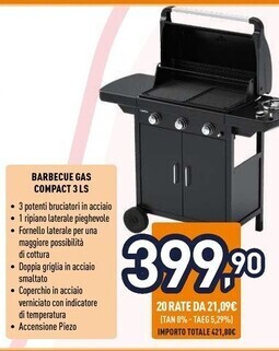 Campingaz barbecue gas compact 3 ls