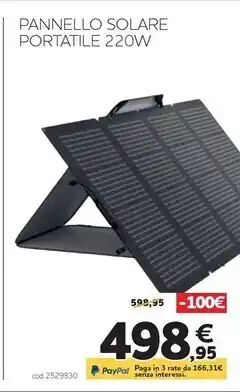 Norauto Ecoflow - pannello solare portatile 220w offerta