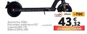 Norauto Wayscral - monopattino elettrico kickway e1 v2 + frecce ant./post offerta