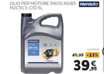 Norauto Norauto - olio per motore 5w30 a5/b5 m2c913-c/d 5l offerta