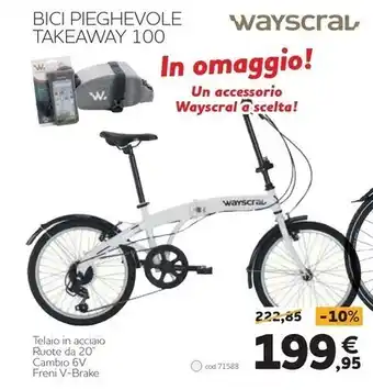 Norauto Wayscral - bici pieghevole takeaway 100 offerta