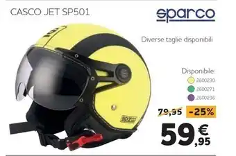 Norauto Sparco casco jet sp501 offerta