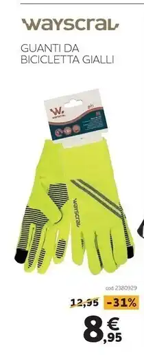 Norauto Wayscral - guanti da bicicletta gialli offerta