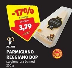 ALDI Primis parmigiano reggiano dop offerta