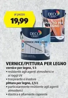 ALDI Deco craft - vernice / pittura per legno offerta