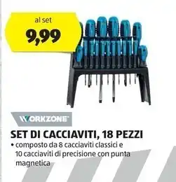 ALDI Workzone set di cacciaviti , 18 pezzi offerta
