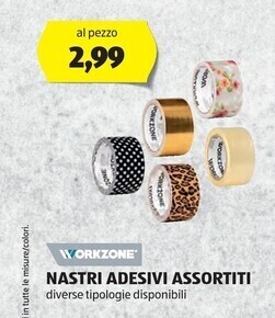 ALDI Workzone nastri adesivi assortiti offerta