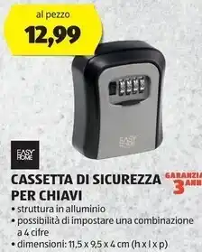 ALDI Easy home cassetta di sicurezza per chiavi offerta