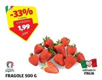 ALDI I colori del sapore fragole 500 g offerta