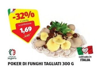 ALDI I colori del sapore poker di funghi tagliati 300 g offerta