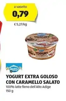 Meran yogurt extra goloso con caramello salato