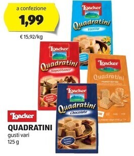ALDI Loacker quadratini offerta