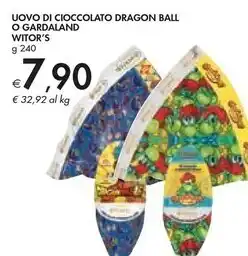 Bennet Witor's uovo di cioccolato dragon ball o gardaland offerta