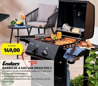 ALDI Enders - barbecue a gas san diego evo 2 offerta