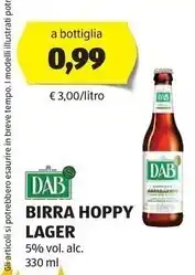 ALDI Dab birra hoppy lager offerta