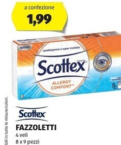 ALDI Scottex fazzoletti offerta