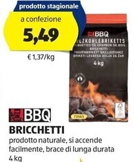 ALDI Bbq - bricchetti offerta
