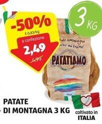 ALDI Patate di montagna 3 kg offerta