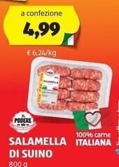ALDI Il podere salamella di suino offerta