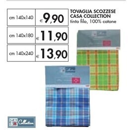 Bennet Casa collection tovaglia scozzese offerta