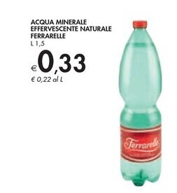 Bennet Ferrarelle acqua minerale effervescente naturale offerta