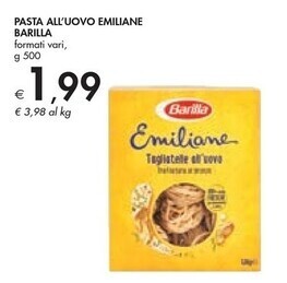 Bennet Barilla pasta all'uovo emiliane offerta