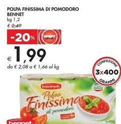 Bennet Bennet - polpa finissima di pomodoro offerta