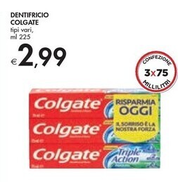 Bennet Colgate dentifricio offerta