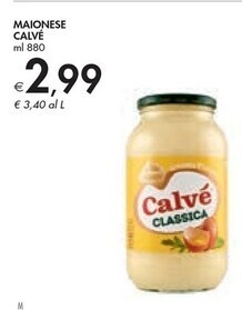 Bennet Calvè maionese offerta