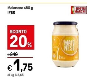 Iper La Grande Iper maionese offerta
