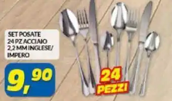 Risparmio Casa Set Posate 24pz acciaio 2,2 mm inglese/impero offerta