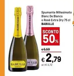 Iper La Grande Babulle spumante millesimato blanc de blancs offerta