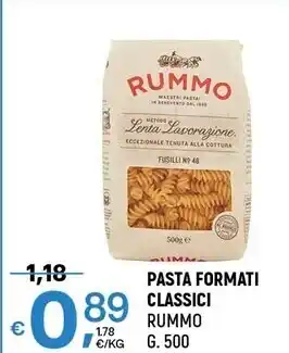 A&O Rummo pasta formati classici offerta