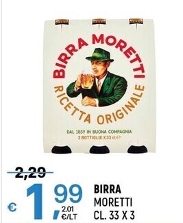 A&O Moretti birra offerta