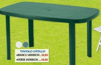 Risparmio Casa Tavolo Otello bianco 140x80cm offerta