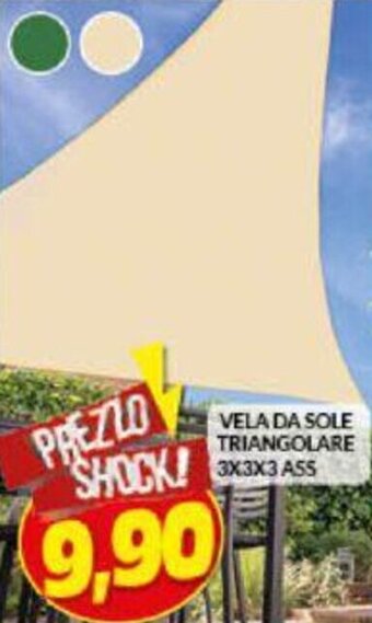 Risparmio Casa Vela da Sole Triangolare 3x3x3 ass offerta