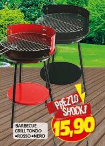 Risparmio Casa Barbecue Grill Tondo rosso/nero offerta