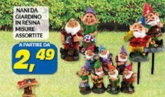 Nani da Giardino in resina misure assortite