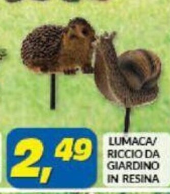 Risparmio Casa Lumaca/Riccio da giardino in resina offerta