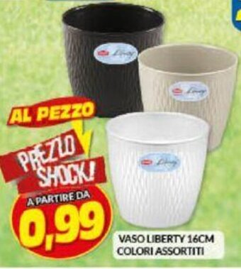 Risparmio Casa Vaso Liberty 16cm colori assortiti offerta