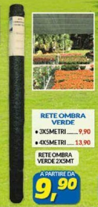 Risparmio Casa Rete Ombra verde 2x5mt offerta