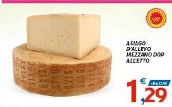 Vivo Supermercati Asiago d'allevo mezzano dop offerta