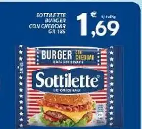 Vivo Supermercati Sottilette burger con cheddar gr 185 offerta