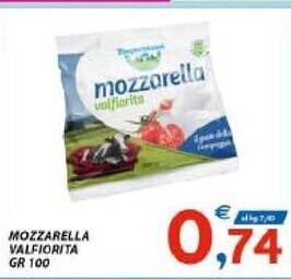 Vivo Supermercati Mozzarella valfiorita gr 100 offerta